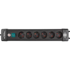 Brennenstuhl Stekkerdoos Premium-Line - 6-voudig - Zwart - 3m