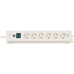 Brennenstuhl Stekkerdoos premium-line 6-voudig wit 3 meter