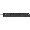 Brennenstuhl stekkerdoos Premium-line 6-voudig met USB (type A) zwart 3 meter