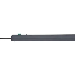 Brennenstuhl Stekkerdoos secure-tec 6-voudig antraciet 2 meter