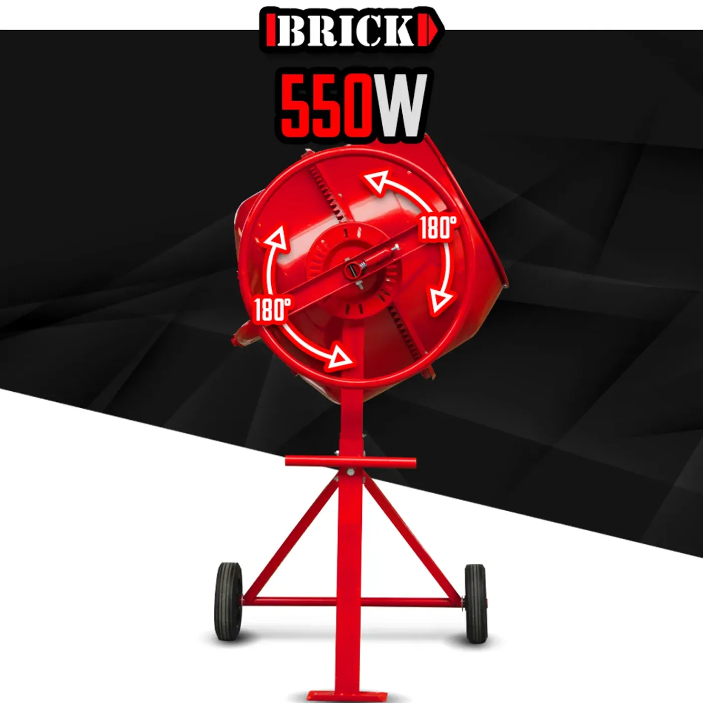 BRICK - Betonmolen 550w - 140l
