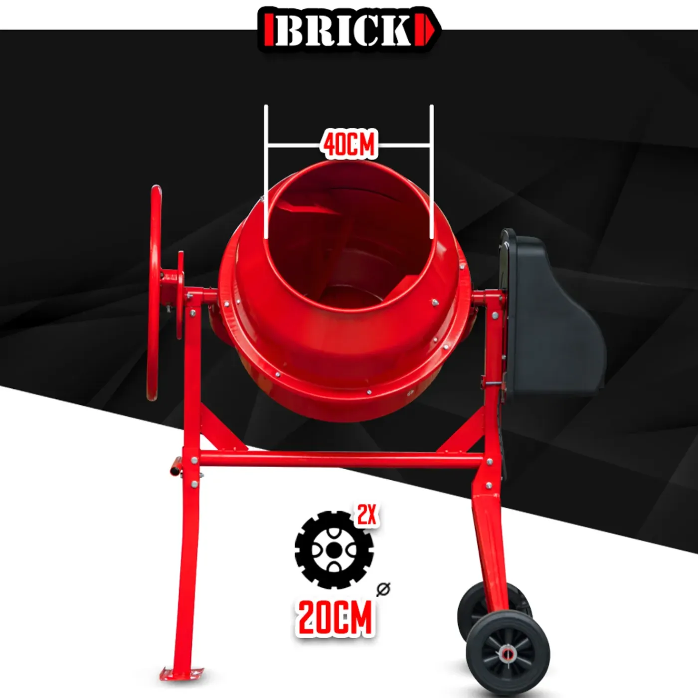 BRICK - Betonmolen 550w - 140l