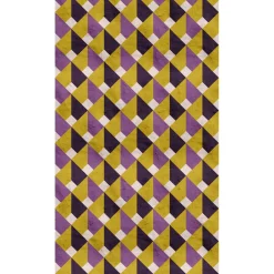 BRICOFLOR Vliesbehang Geel, Paars, Wit - 1,59 X 2,8 M - Grafisch & Geometrisch