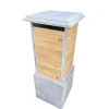 Brievenbus Bilbao Woodlook - Natuursteen - Blauwe Hardsteen - 40x100x40cm