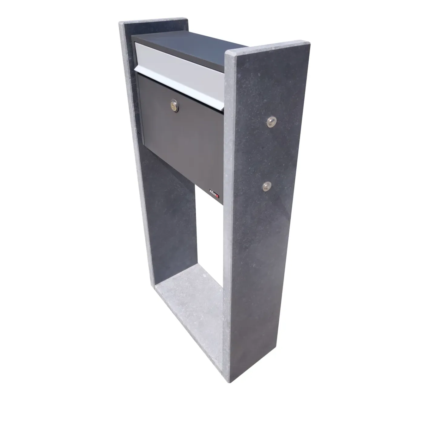 VASP Brievenbus Gent - Belgische Blauwe Hardsteen - Antraciet - 45x100x18cm
