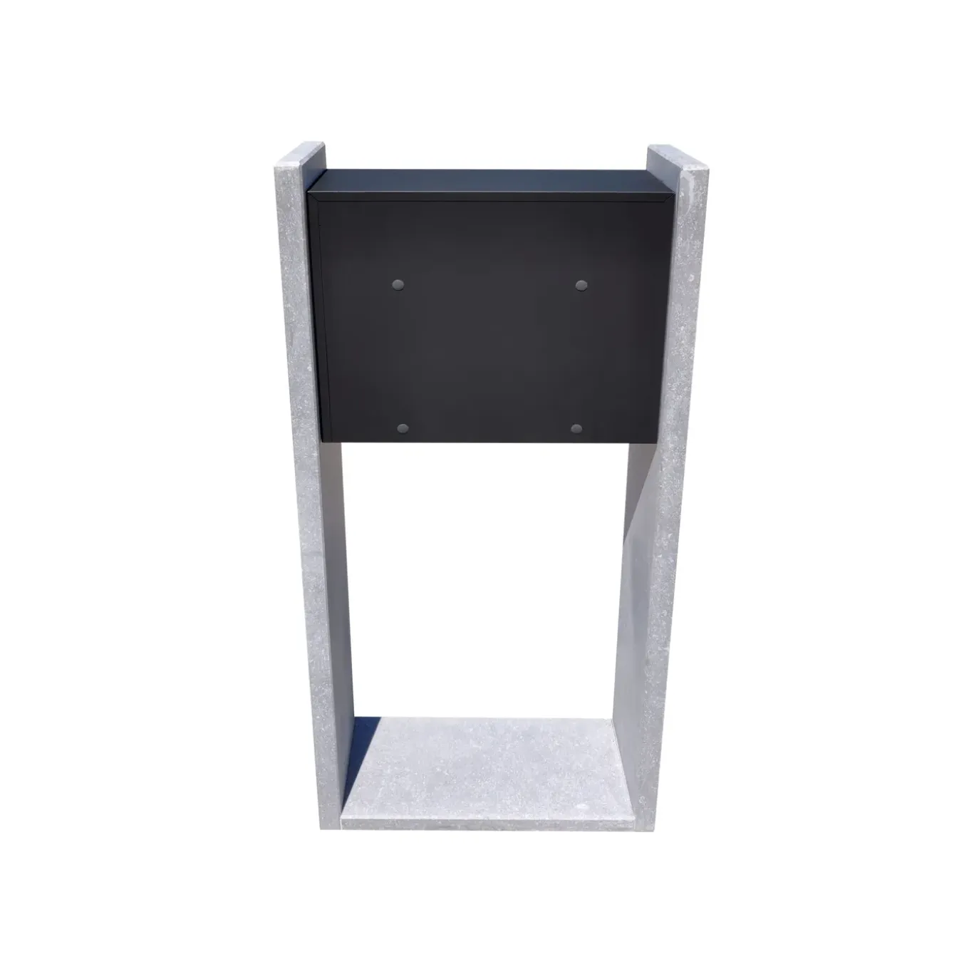 Brievenbus Gent - Natuursteen - Zwart - 45x100x18cm