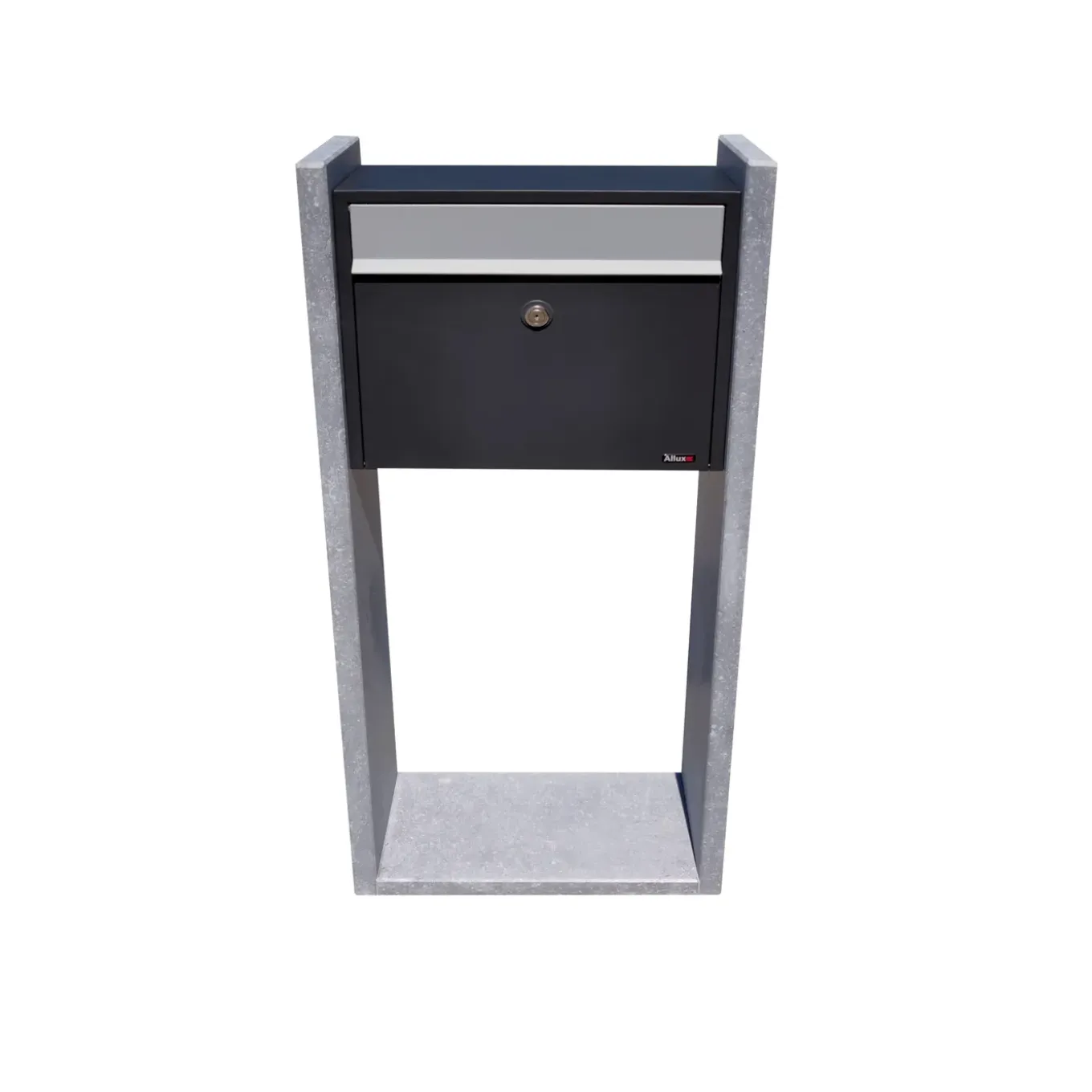 Brievenbus Gent - Natuursteen - Zwart - 45x100x18cm