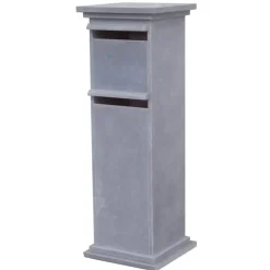 VASP Brievenbusunit Sevilla Dubbel - Natuursteen - Blauwe Hardsteen - 45x132x45cm