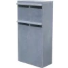 Brievenbusunit Valencia 4Box - Natuursteen - Blauwe Hardsteen - 4 Stuks - 62x125x32cm