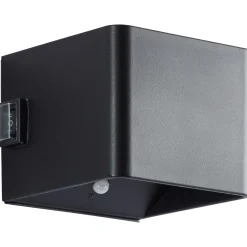 Brilliant Buitenwandlamp Iseo - Zwart - Warm Wit - 4W - met Sensor