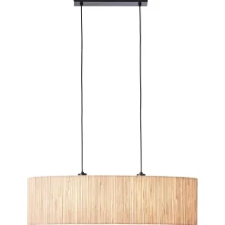 Brilliant hanglamp Wimea zeegras zwart 2xE27 52W