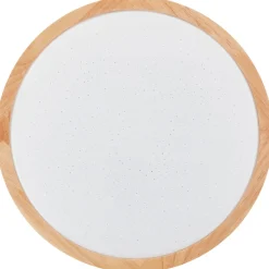 Brilliant plafondlamp badkamer Farica Starry hout ⌀30cm 18W