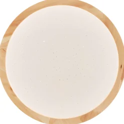 Brilliant plafondlamp badkamer Farica Starry hout ⌀28cm 12W
