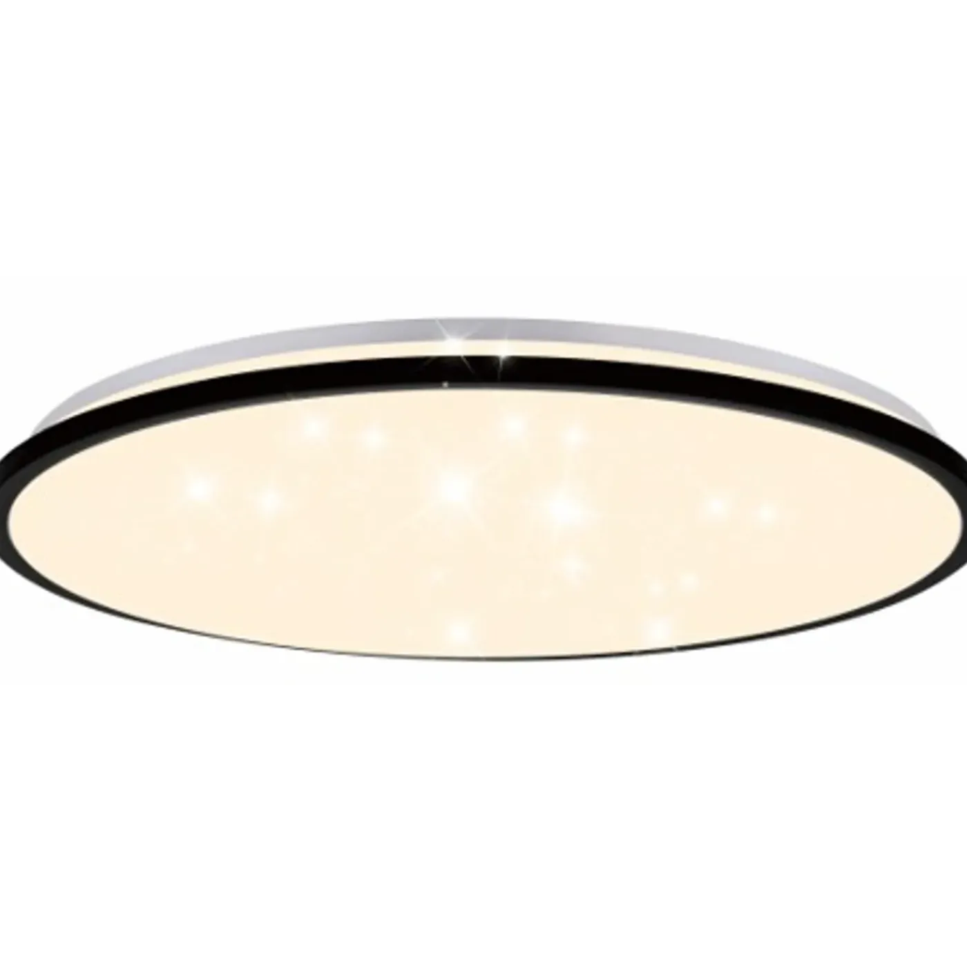 Brilliant plafondlamp Taya - Zwart - CCT - D29,5cm - IP44 - 12W