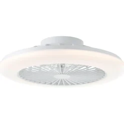 Brilliant Plafondventilator Salerno met CCT RGB LED - Wit - 40W - met afstandsbediening