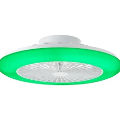 Brilliant Plafondventilator Salerno met CCT RGB LED - Wit - 40W - met afstandsbediening