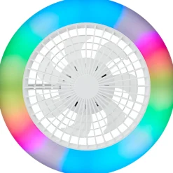 Brilliant Plafondventilator Salerno met CCT RGB LED - Wit - 40W - met afstandsbediening