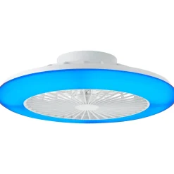 Brilliant Plafondventilator Salerno met CCT RGB LED - Wit - 40W - met afstandsbediening