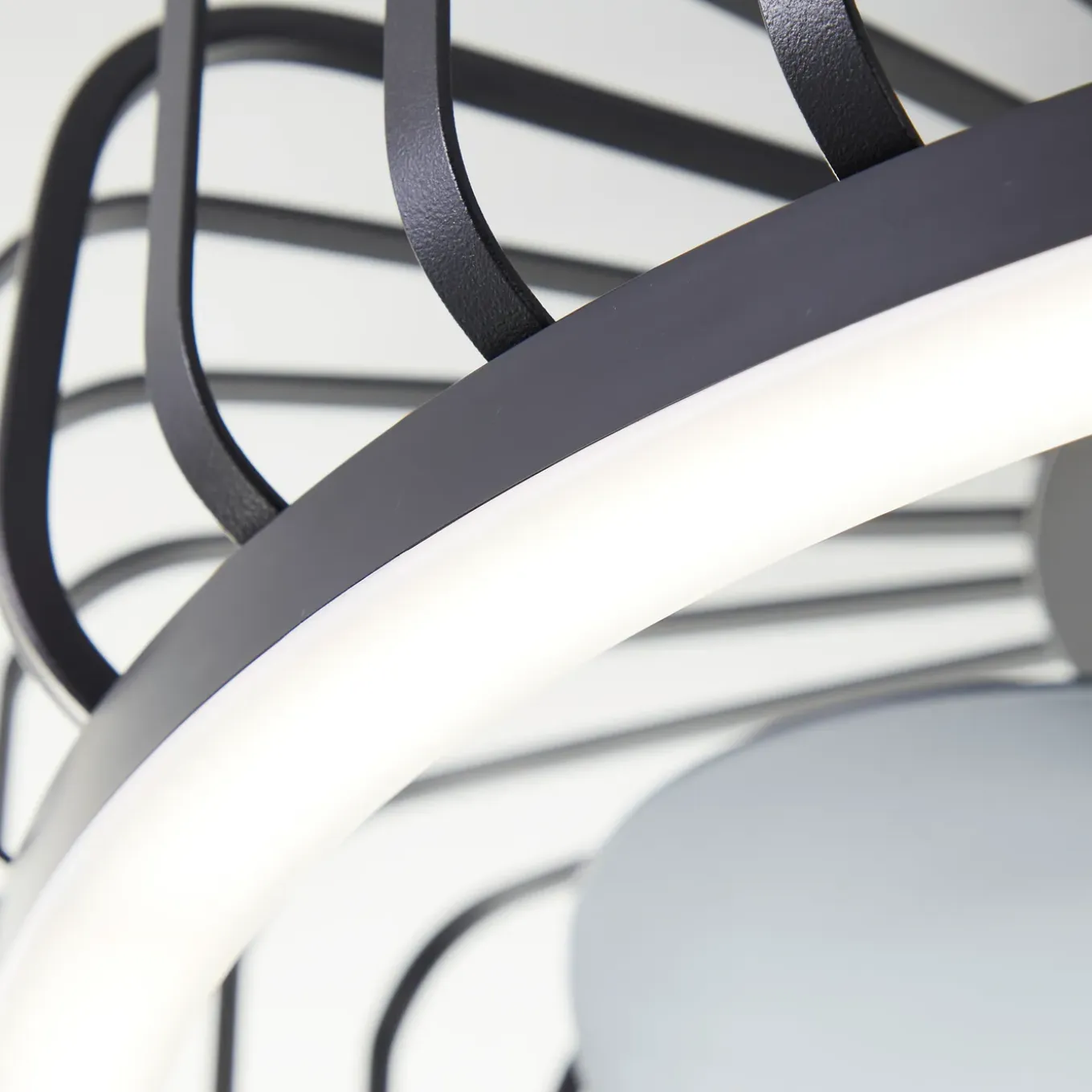 Brilliant Plafondventilator Capo met CCT LED - Zwart - 48cm - 36W - met afstandsbediening