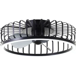 Brilliant Plafondventilator Capo met CCT LED - Zwart - 48cm - 36W - met afstandsbediening