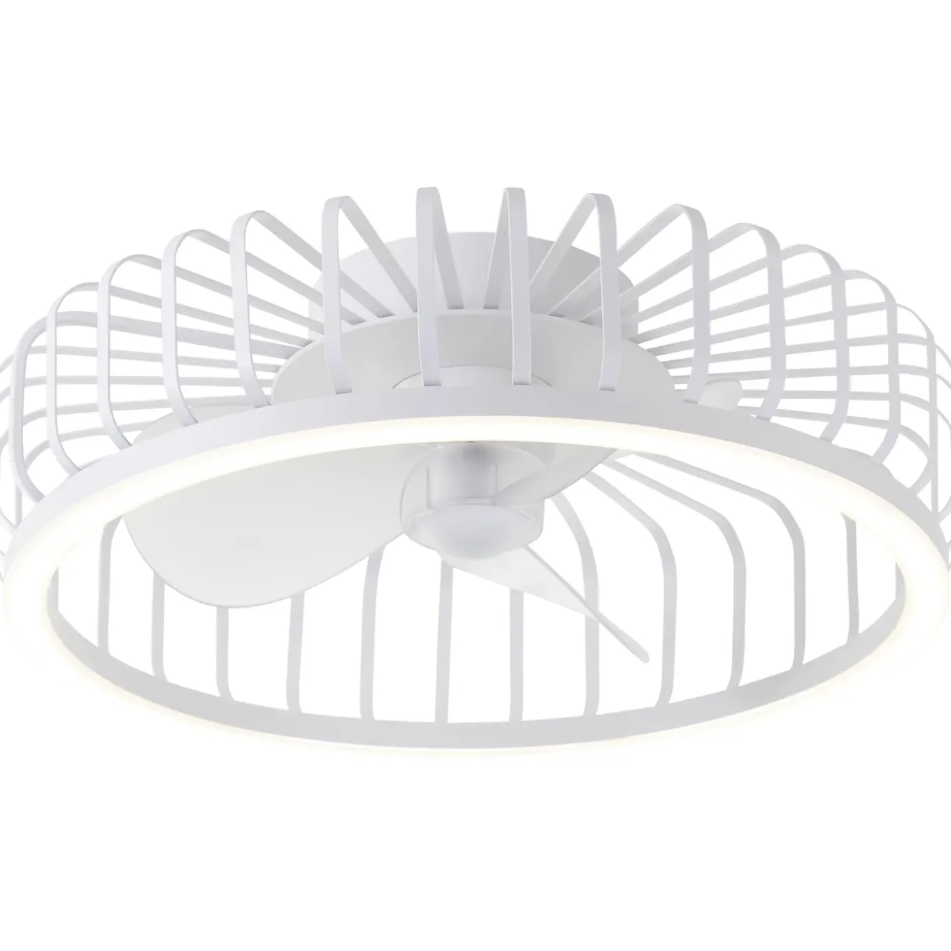 Brilliant Plafondventilator Capo met CCT LED - Wit - 48cm - 36W - met afstandsbediening