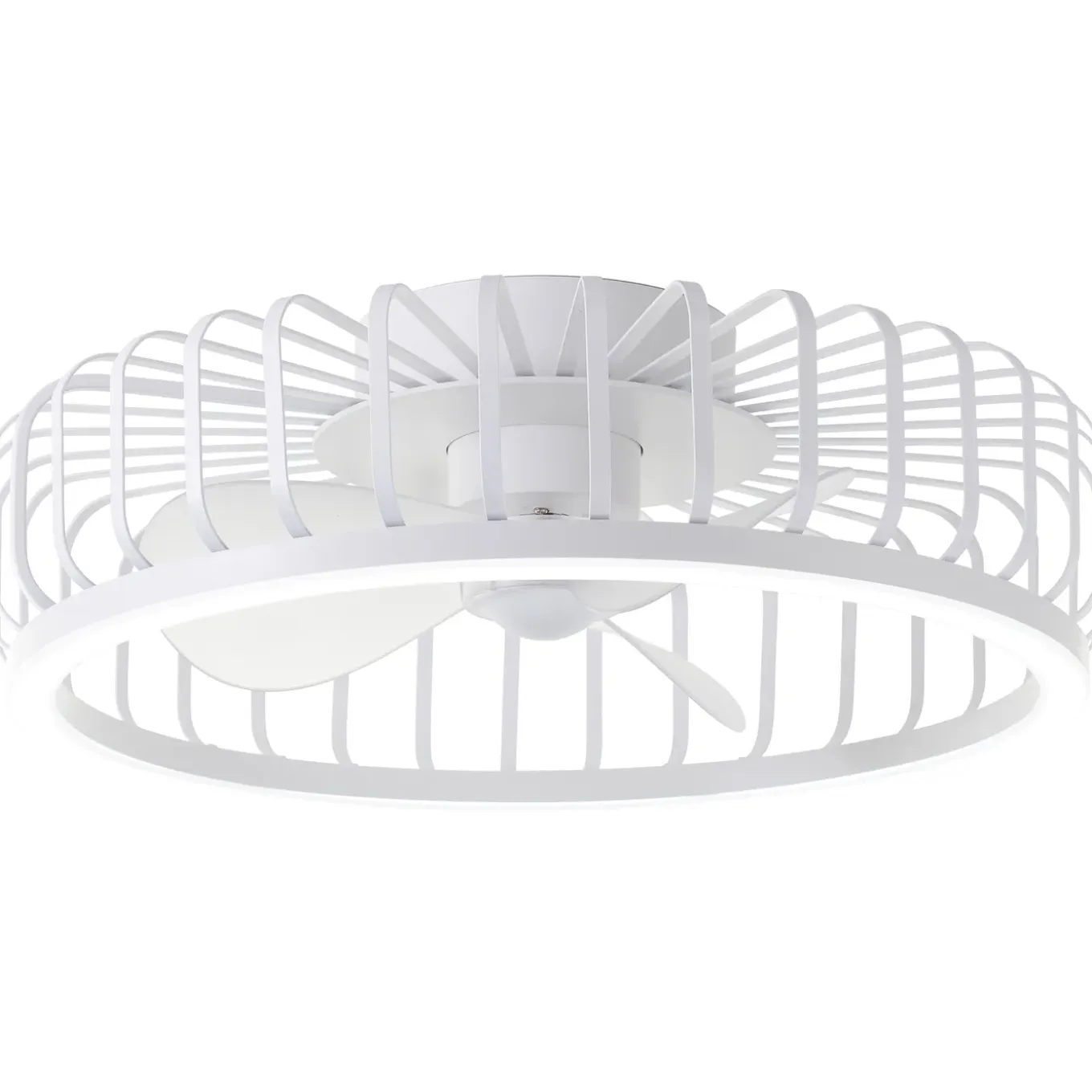 Brilliant Plafondventilator Capo met CCT LED - Wit - 48cm - 36W - met afstandsbediening