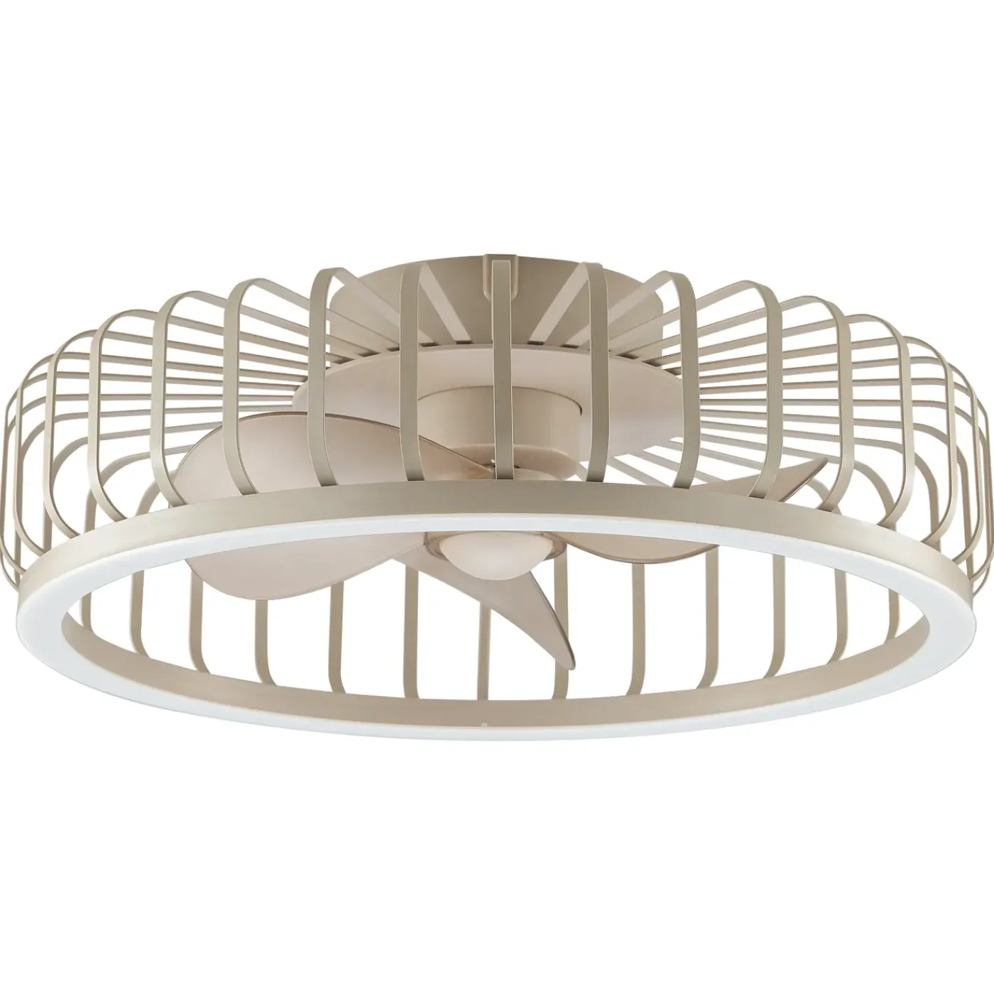 Brilliant Plafondventilator Capo met CCT LED - Beige - 48cm - 36W - met afstandsbediening