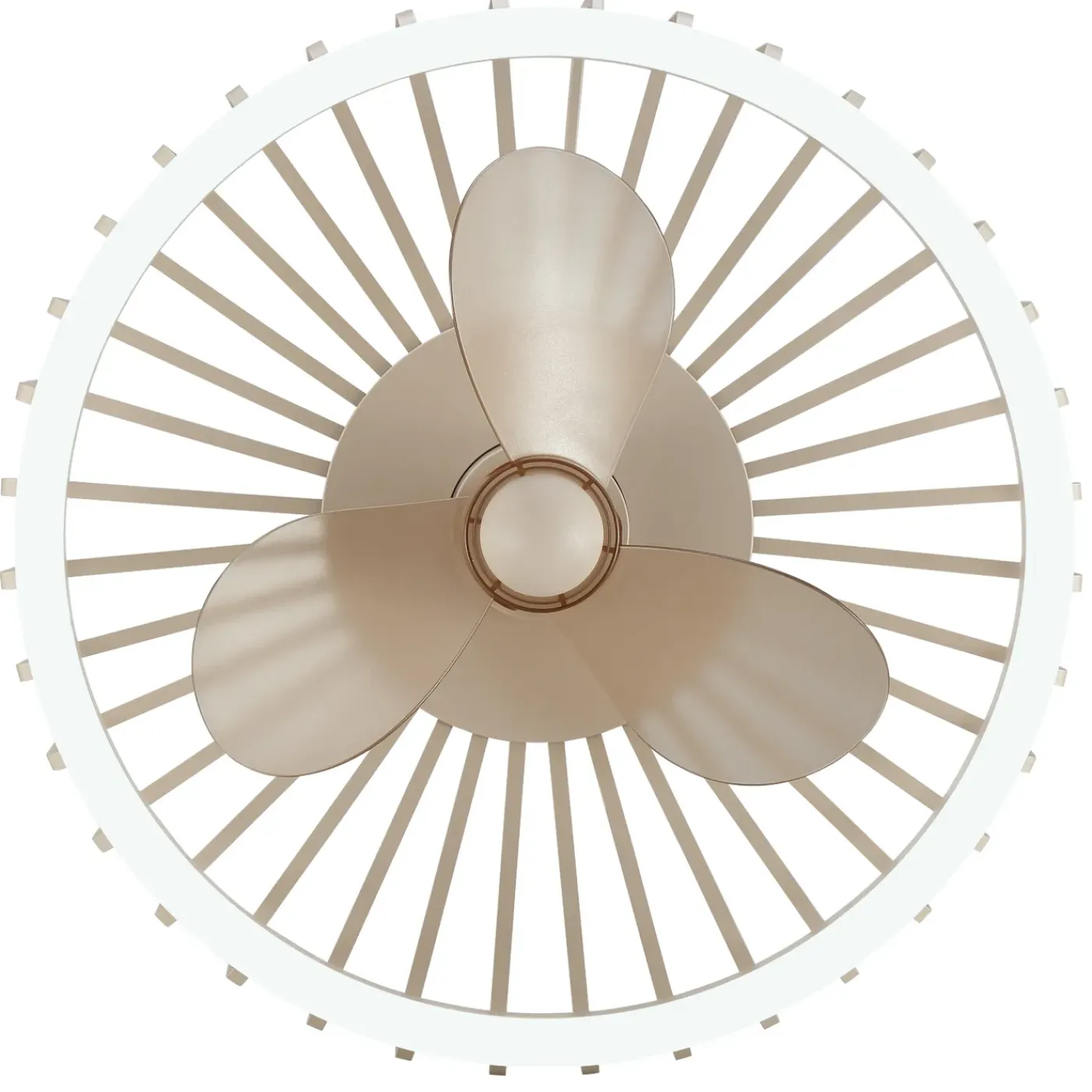 Brilliant Plafondventilator Capo met CCT LED - Beige - 48cm - 36W - met afstandsbediening