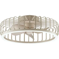 Brilliant Plafondventilator Capo met CCT LED - Beige - 48cm - 36W - met afstandsbediening