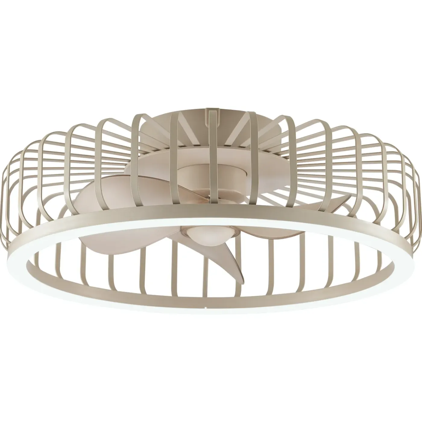 Brilliant Plafondventilator Capo met CCT LED - Beige - 48cm - 36W - met afstandsbediening