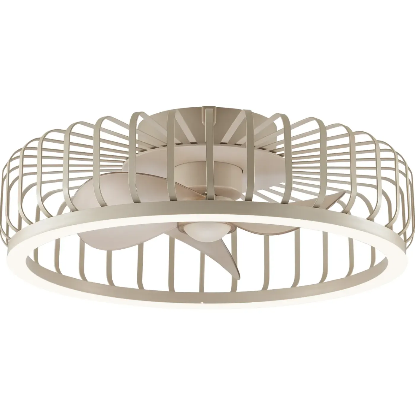 Brilliant Plafondventilator Capo met CCT LED - Beige - 48cm - 36W - met afstandsbediening
