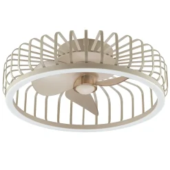Brilliant Plafondventilator Capo met CCT LED - Beige - 48cm - 36W - met afstandsbediening