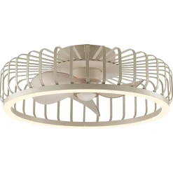 Brilliant Plafondventilator Capo met CCT LED - Beige - 48cm - 36W - met afstandsbediening