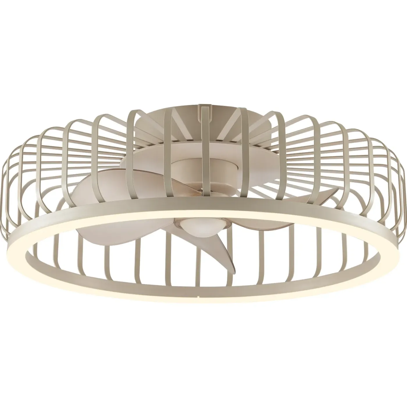 Brilliant Plafondventilator Capo met CCT LED - Beige - 48cm - 36W - met afstandsbediening