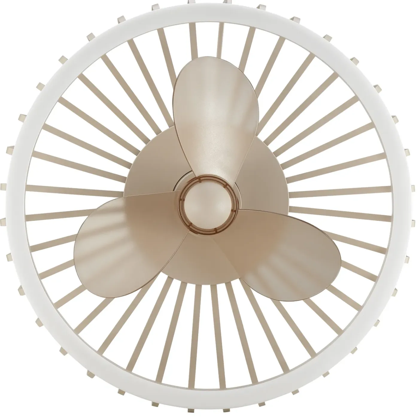 Brilliant Plafondventilator Capo met CCT LED - Beige - 48cm - 36W - met afstandsbediening