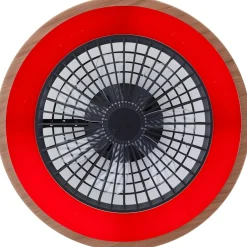 Brilliant Plafondventilator met CCT RGB LED - Zwart en Natural - 49cm - met afstandsbediening