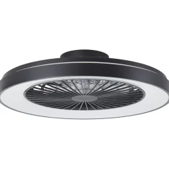 Brilliant Plafondventilator Mazzaro met CCT RGB LED - Zwart - 58cm - 55W - met afstandsbediening