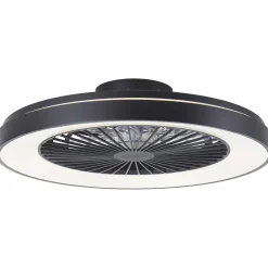Brilliant Plafondventilator Mazzaro met CCT RGB LED - Zwart - 58cm - 55W - met afstandsbediening