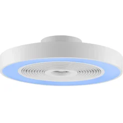 Brilliant Plafondventilator Catania met CCT RGB LED - Wit - 48,6cm - 37W - met afstandsbediening