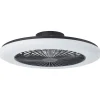 Brilliant Plafondventilator Salerno met CCT RGB LED - Zwart - 55W - met afstandsbediening
