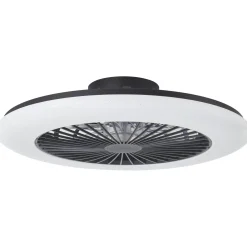 Brilliant Plafondventilator Salerno met CCT RGB LED - Zwart - 55W - met afstandsbediening