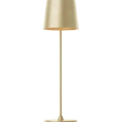 Brilliant Tafellamp Kaami - Mat goud - Diameter 10cm - 2W - USB