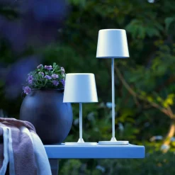 Brilliant Tafellamp Kaami - Wit - Diameter 10cm - 2W - USB