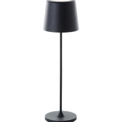Brilliant Tafellamp Kaami - Zwart - Diameter 10cm - 2W - USB