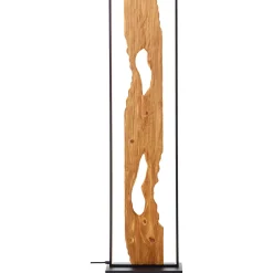 Brilliant vloerlamp Chaumont zwart hout 20W