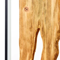 Brilliant vloerlamp Chaumont zwart hout 20W