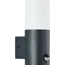 Brilliant wandlamp Aberdeen antraciet E27 met sensor