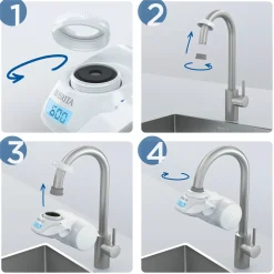 BRITA ON TAP Pro V-MF Waterfiltersysteem voor kraan + 1 V-filter (600L)