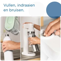 Brita Roestvrijstalen Fles Wit Sodatrio Klein (0.5l)