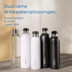 Brita Roestvrijstalen Fles Wit Sodatrio Klein (0.5l)